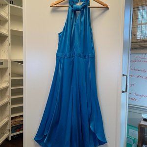 NWT Rachel Roy Electric Blue Halter Dress Womens 8